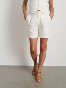 Alex Mill Bottoms Pleated Shorts in Twill