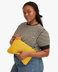 Clare V. Bags Dandelion Flat Clutch with Tabs