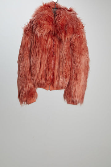 Hache Outerwear Pink Panther Fur Jacket