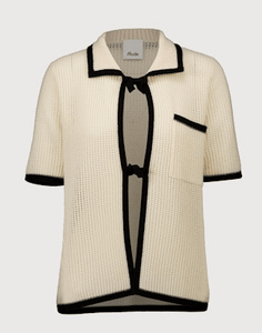 Allude Tops Collar-Cardigan 1/4 17090