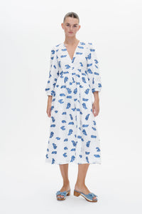 Baum und Pferdgarten Dresses + Jumpsuits 34 / Blue Bouquet Jacuard Asina Dress