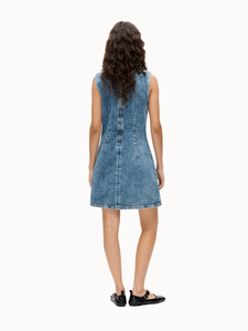 AJKI DRESS | Light Denim Wash - 38