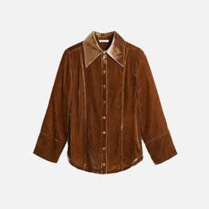 by Malene Birger tops Rosiannas Velvet Shirt