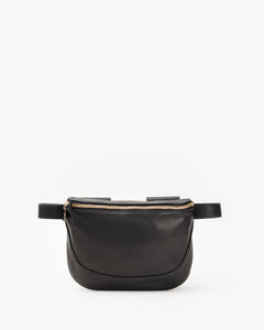 Clare V. Bags Black Velvet Leather Fanny Pack