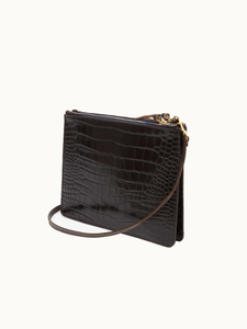 Clare V. Bags Kalamata Croc Double Sac Bretelle