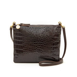 Clare V. Bags Kalamata Croc Double Sac Bretelle