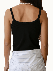 DONNI Tanks & T's The Baby Rib Scallop Tank