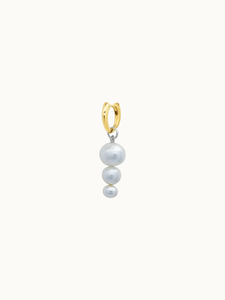 Gabriela Artigas Earrings Colmillo Huggie with Ascending Pearls