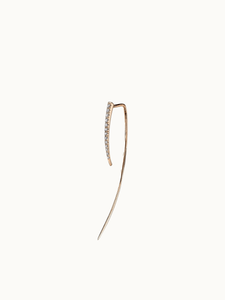 Gabriela Artigas Earrings Medium Infinite Tusk Earring with Pavé Diamonds