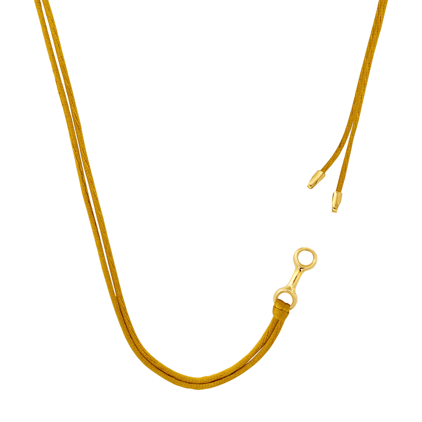 Gabriella Artigas Double Beam Link On Silky Cord Necklace 15mm