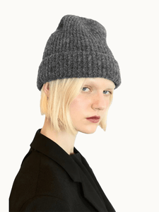 Janessa Leone Hats Dark Grey Piper Hat