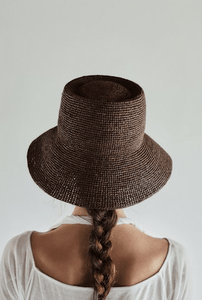 Janessa Leone Hats Felix Hat in Dark Earth