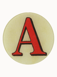 John Derian Table Top A Red Letter Plate