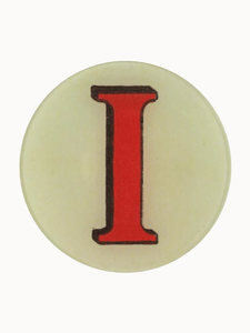 John Derian Table Top I Red Letter Plate