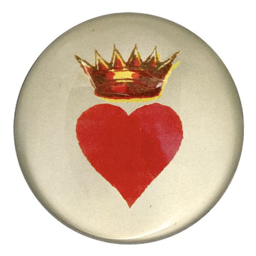 John Derian Tabletop Crowned Heart Paperweight