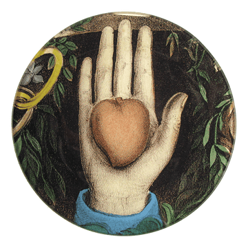 John Derian Tabletop Heart in Hand Plate