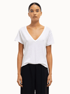 Leset Tanks & T's Laura V Neck Tee