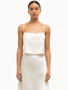 Leset Tops cream / XS Barb Lace Cami