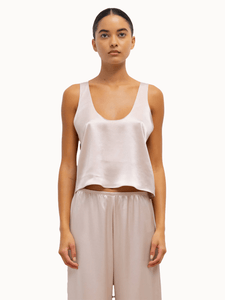 Leset Tops Sakura / S Barb Scoop Tank