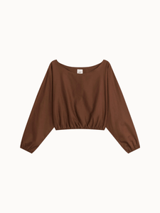 Leset Tops Yoko Long Sleeve Blouson Top