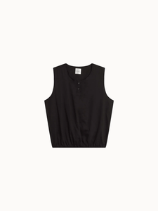 Leset Tops Yoko Sleeveless Button Blouson