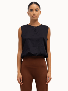 Leset Tops Yoko Sleeveless Button Blouson