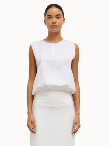 Leset Tops Yoko Sleeveless Button Blouson