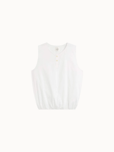 Leset Tops Yoko Sleeveless Button Blouson