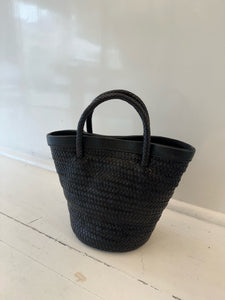 Maison N.H Paris Bags Black Maya Petit Tote Bag