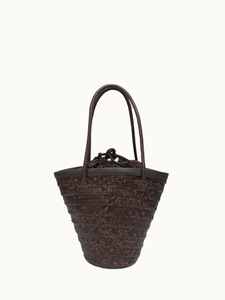 Maison N.H Paris Bags Umber Maya Leather Tote Bag