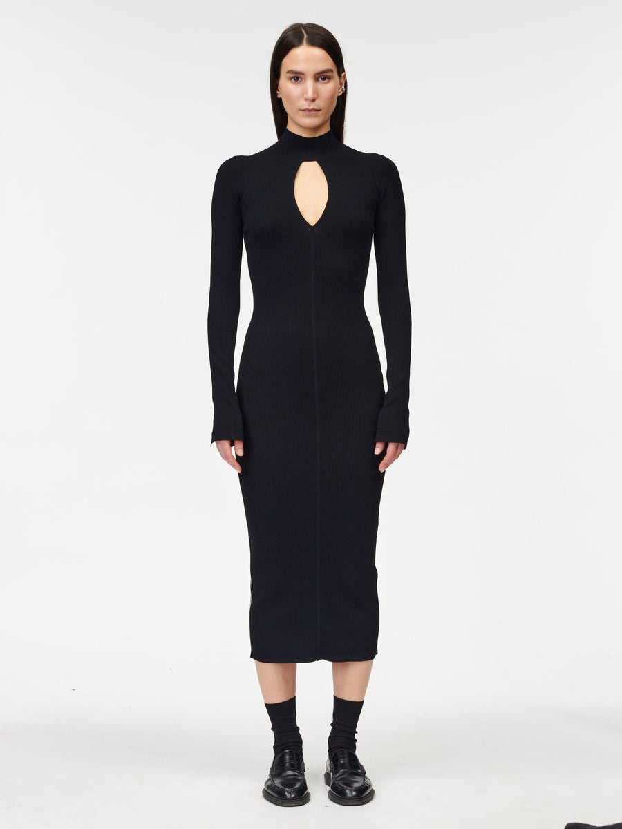Maria McManus Dresses + Jumpsuits Split Front Banded Column Dress