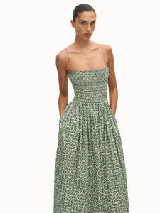 Matteau Dresses + Jumpsuits Shirred Bodice Dress