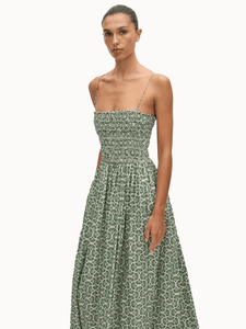 Matteau Dresses + Jumpsuits Shirred Bodice Dress
