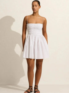 Matteau Dresses + Jumpsuits Shirred Bodice Mini Dress