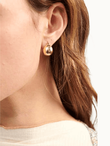 Rachel Comey Earrings Gold Keel Hoop