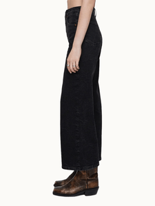 RE/DONE Denim High Rise Wide Leg Crop