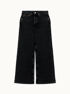 RE/DONE Denim High Rise Wide Leg Crop