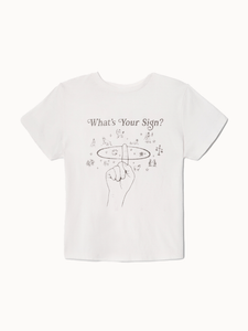 RE/DONE Tanks & T's Classic "What's Your Sign" Tee