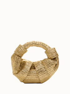 Simon Miller Bags Gold/Natural Metallic Raffia Lopsy Bag