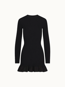 Simon Miller Dress Otto Knit Poplin Combo Dress