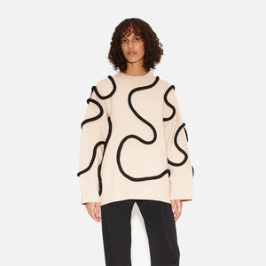 Simon Miller Sweaters Leith Squiggle Knit Sweater