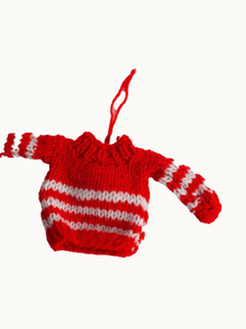 Skippy Cotton Ornaments Red Holiday Knits, Ornaments