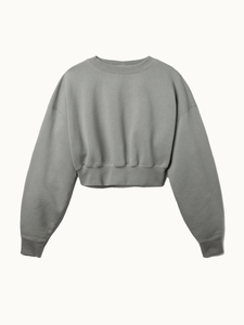 SLVRLAKE Tops Crop Crew Neck Sweat