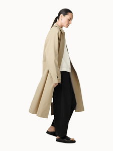 Studio Nicholson Outerwear UK 4 / Tan Holin Coated Cotton Coat