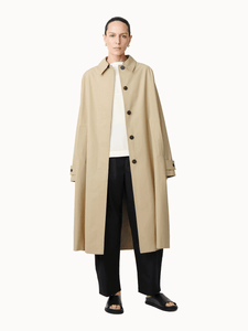 Studio Nicholson Outerwear UK 4 / Tan Holin Coated Cotton Coat