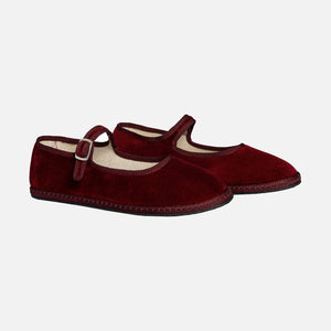 Vibi Venezia Flats Mary Jane Velvet Furlana