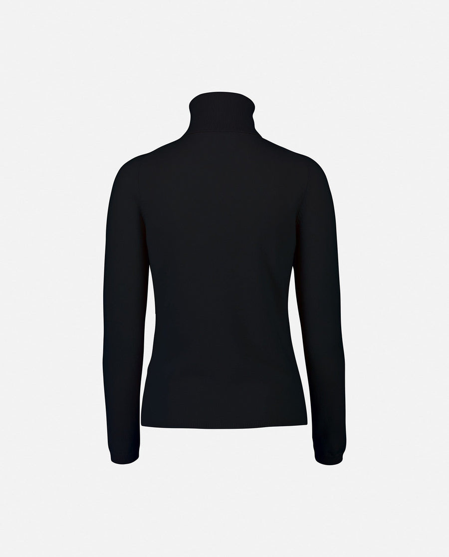 Allude Tops Turtleneck Sweater in Navy