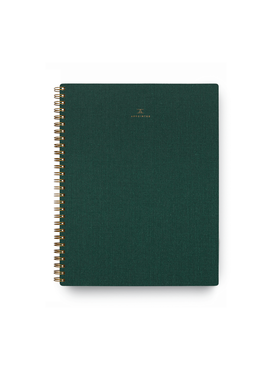 Appo Stationery Hunter Green Notebook GRID