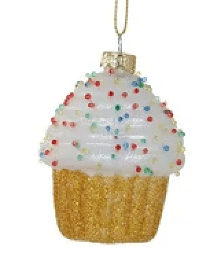 Cody Foster Ornaments White Tiny Cupcake Ornament