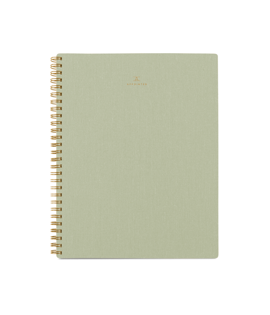 Faire Notebook Notebook - Tea Green - Grid